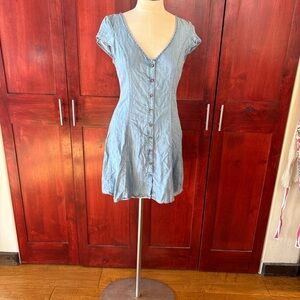 American Eagle Outfitters Light Blue Denim minidress